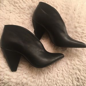 NEW cone-heeled booties